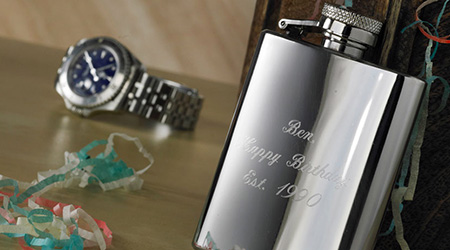 Free Hip Flask Engraving