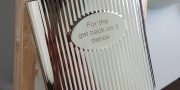 Personalised Ribbed Hip Flask