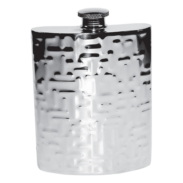 Hip Flask With Modern Texture Supplied In Presentation Box