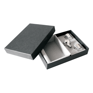 Hip Flask Presentation Box with 2 Nip Cups & Funnel