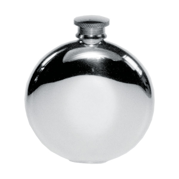 Engraved Round Hip Flask
