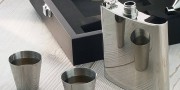 Luxury Engraved Hip Flask Presentation Set - SaRflc11