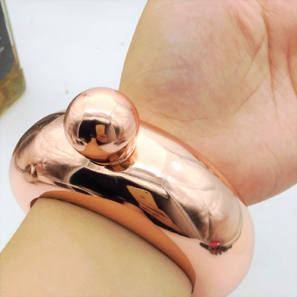 Ladies' Copper Bangle Hip Flask 5