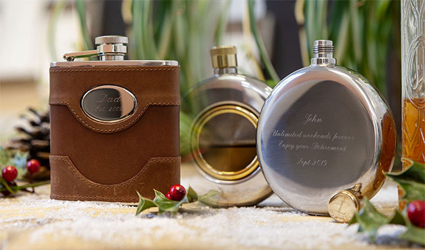 Pre-Christmas Sale - Save 10% on Personalised Hip Flasks and Engraved Hip Flasks