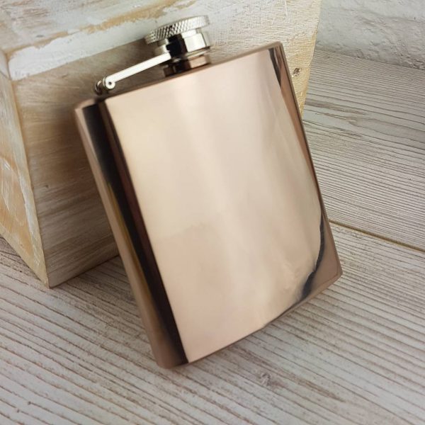 Copper hip flask